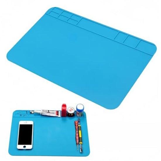 Tabletop work mat silicone heat insulation pad 500C high temperature resistant non-slip static electricity prevention repair disassembly welding watch