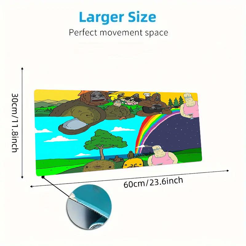 The Big Lez Show Large Size Mouse Pad Large Gaming Table Cushion Non-slip Laptop Tablet Big Mousepad XXL Mat Mini PC Playmat With Lock edge