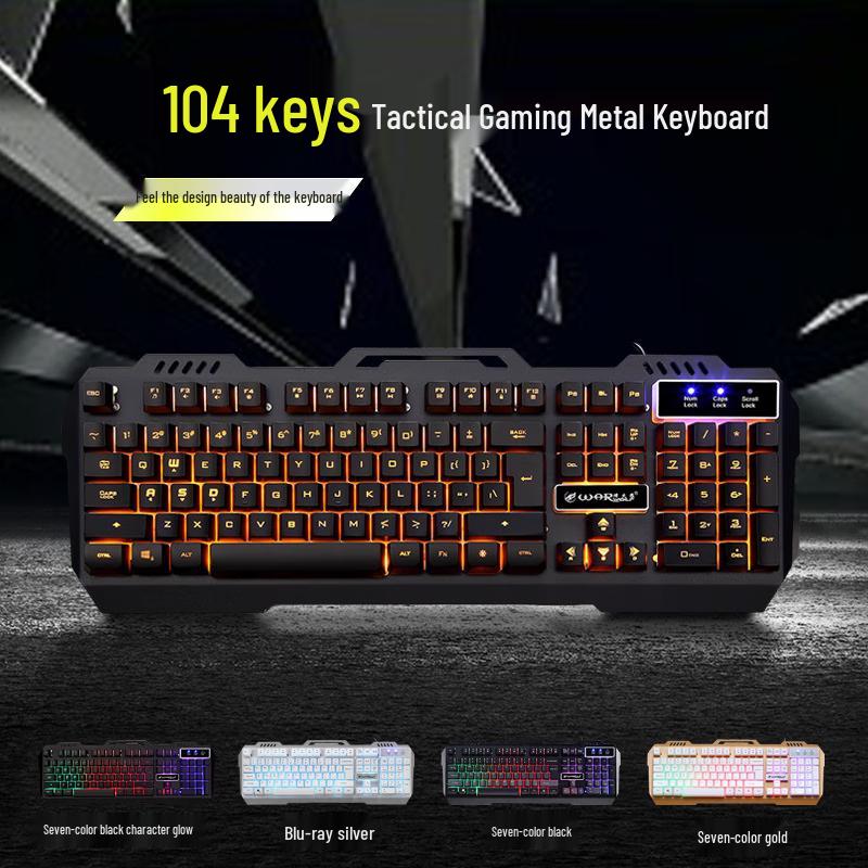 Fenghuolang K12 Wired RGB Mechanical Gaming Keyboard