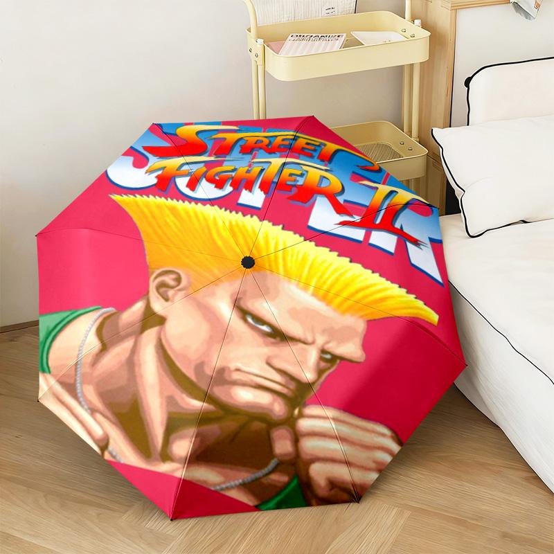 Super Street Fighter Automatic Umbrella - Suitable Travel Portable Umbrella Outdoor sun shading umbrella Suitable For All Seasons