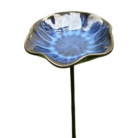 Bienenwassertränke mit Ständer, Schmetterlings-Trinkstation Gartenkunst, Vogeltränke mit Blumen für den Außenbereich, Geschenk für Bestäuber
