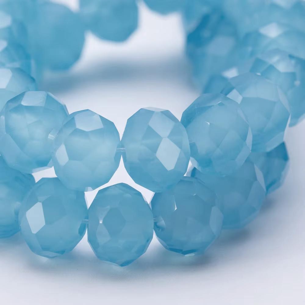 4 6 8 mm Rondell Kristallpärlor Fasetterade Porslinsglas Pärlor Lösa Avståndspärlor för Smyckestillverkning Handarbete Armband Halsband