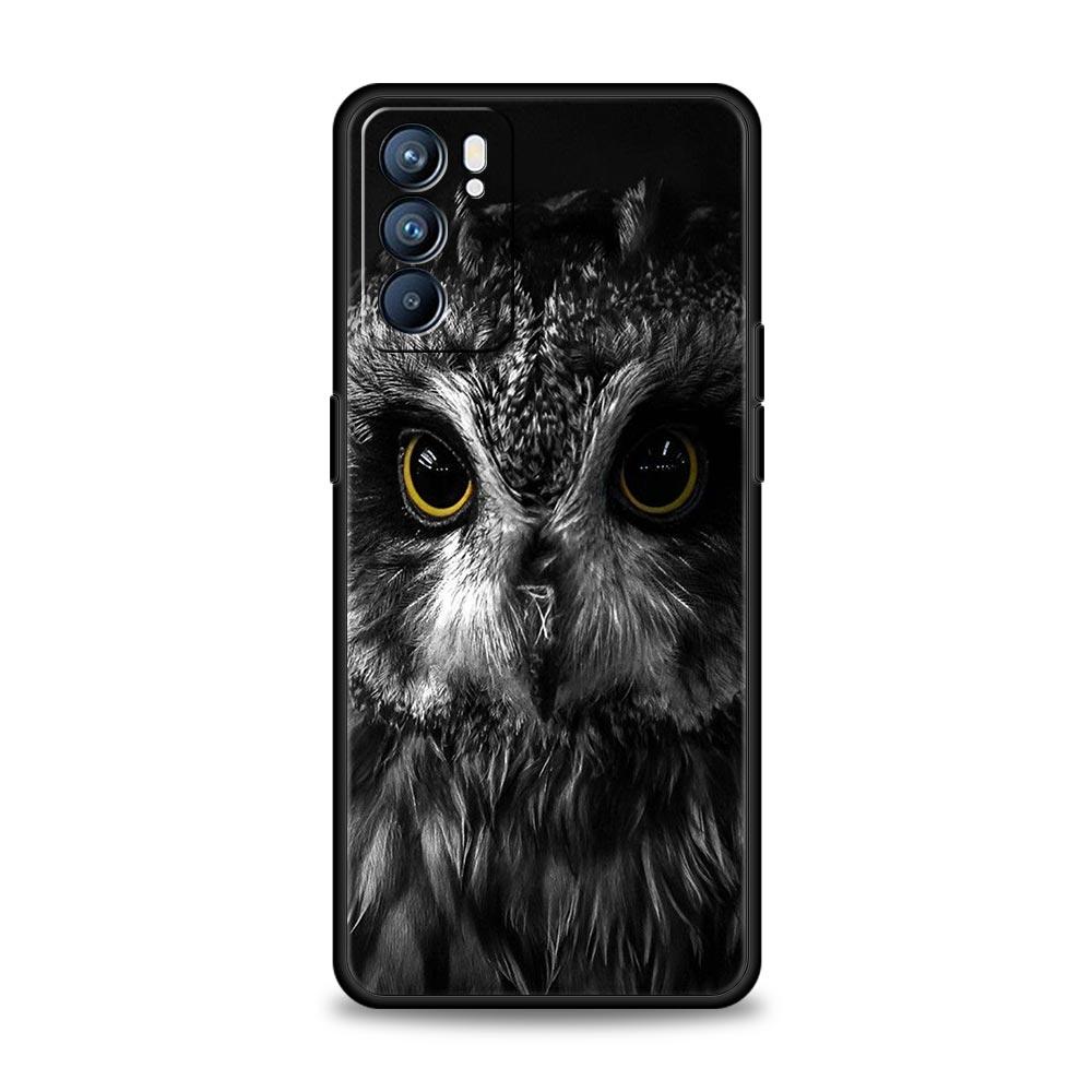 Girl Gifts Lovely Owl Phone Case For OPPO Find X5 A54 A53 A52 A9 2020 A16 A15 A95 A76 A74 A12 Reno7 SE Reno6 Pro Plus 5G Cover