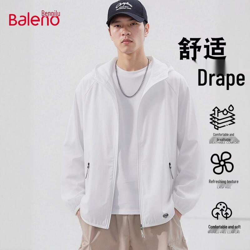 Baleno Men s Anti-UV Hooded Sun Protection Jacket L