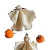Pumpkin Halloween Decorations Banner Bat Halloween Flag Pulling Linen Ghosts Banner  Festival