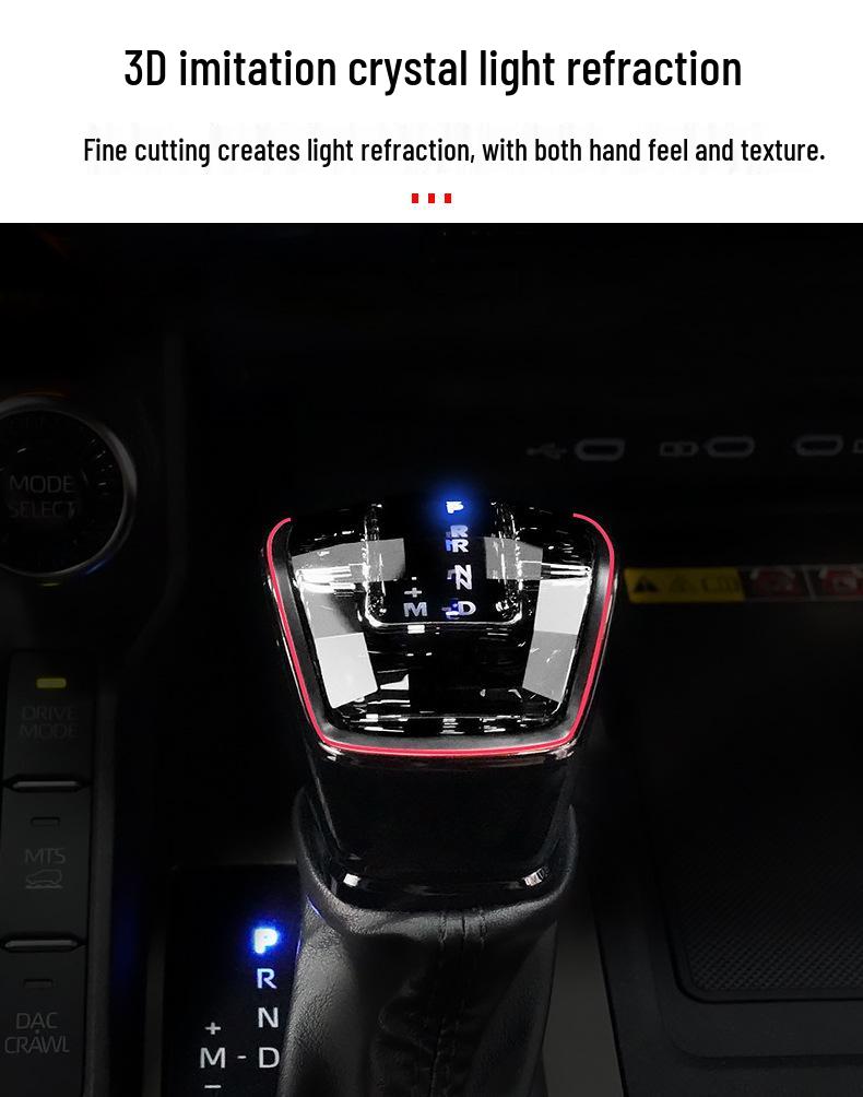 Buton schimbător de viteze Crystal Toyota Land Cruiser LC300 cu lumină ambientală