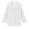 Autumn and winter imitation fox fur toka leather jacket suit collar long fur coat female trend