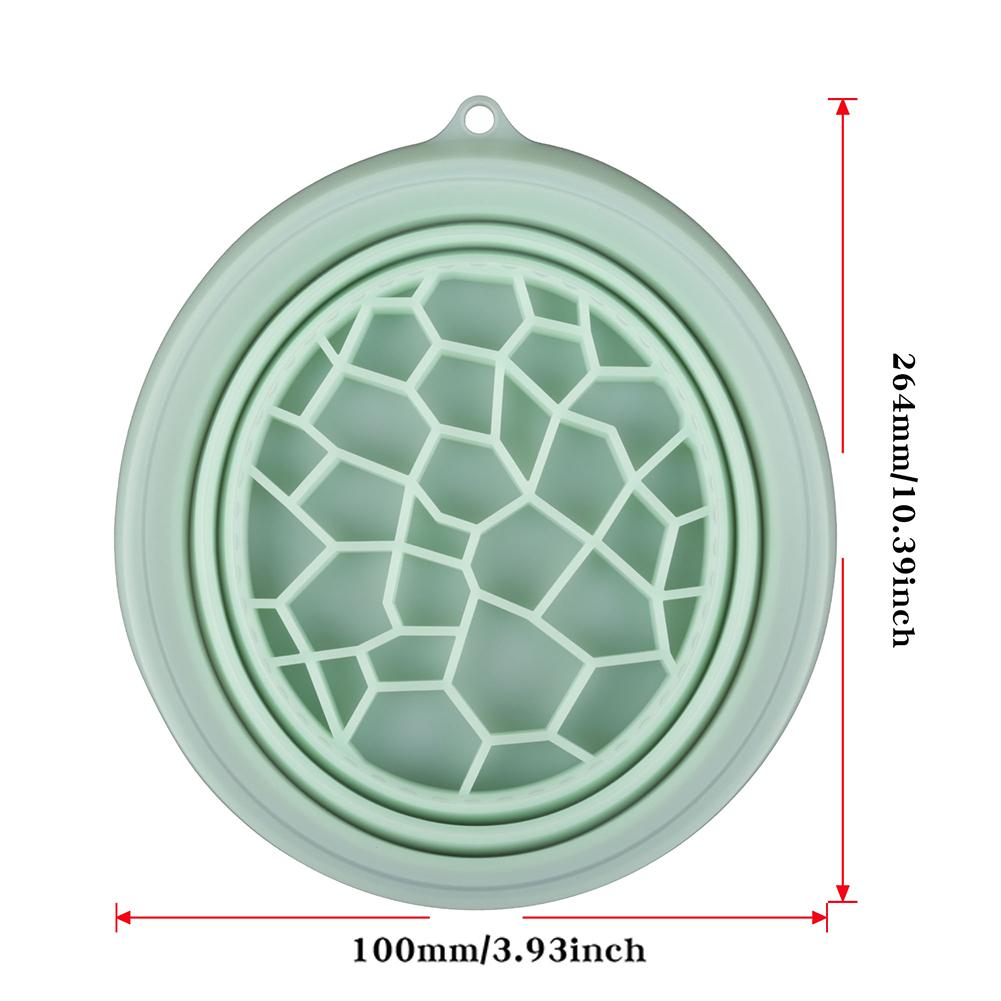 

Складная силиконовая миска для ледяной ванны лица, для умывания лица, для процедур, с встроенным поддоном для льда, складная миска для ледяной воды для лица зелёный