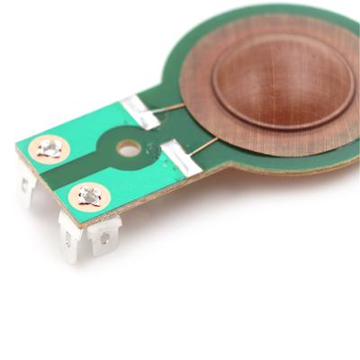 Pieza de reparación de bobina móvil de tweeter con cabezal de accionamiento de película de agudos de resina de 25,5 mm para agudos de bocina