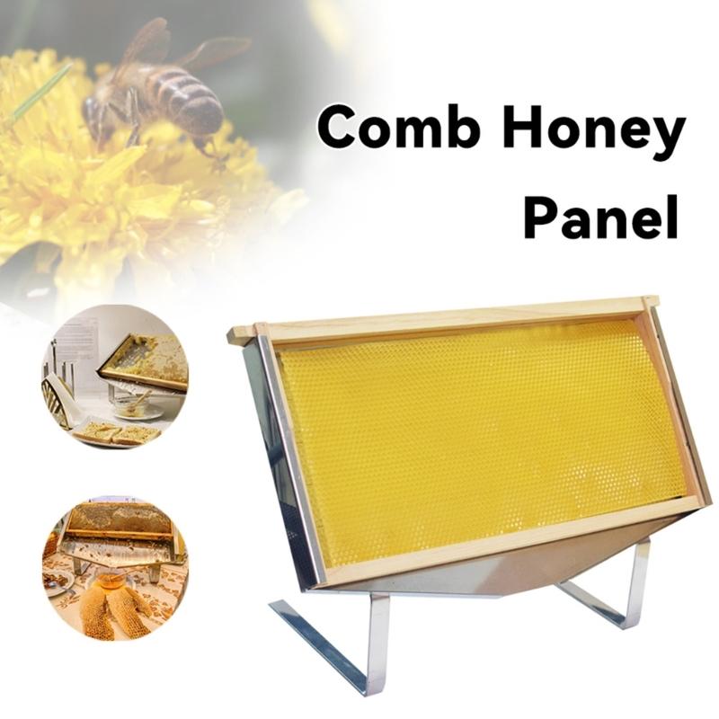 Stainless Steel Honeycomb Frame Stand Beekeeping Rack With Adjustable Leg For Honeys Cutting And Interactive Showcases