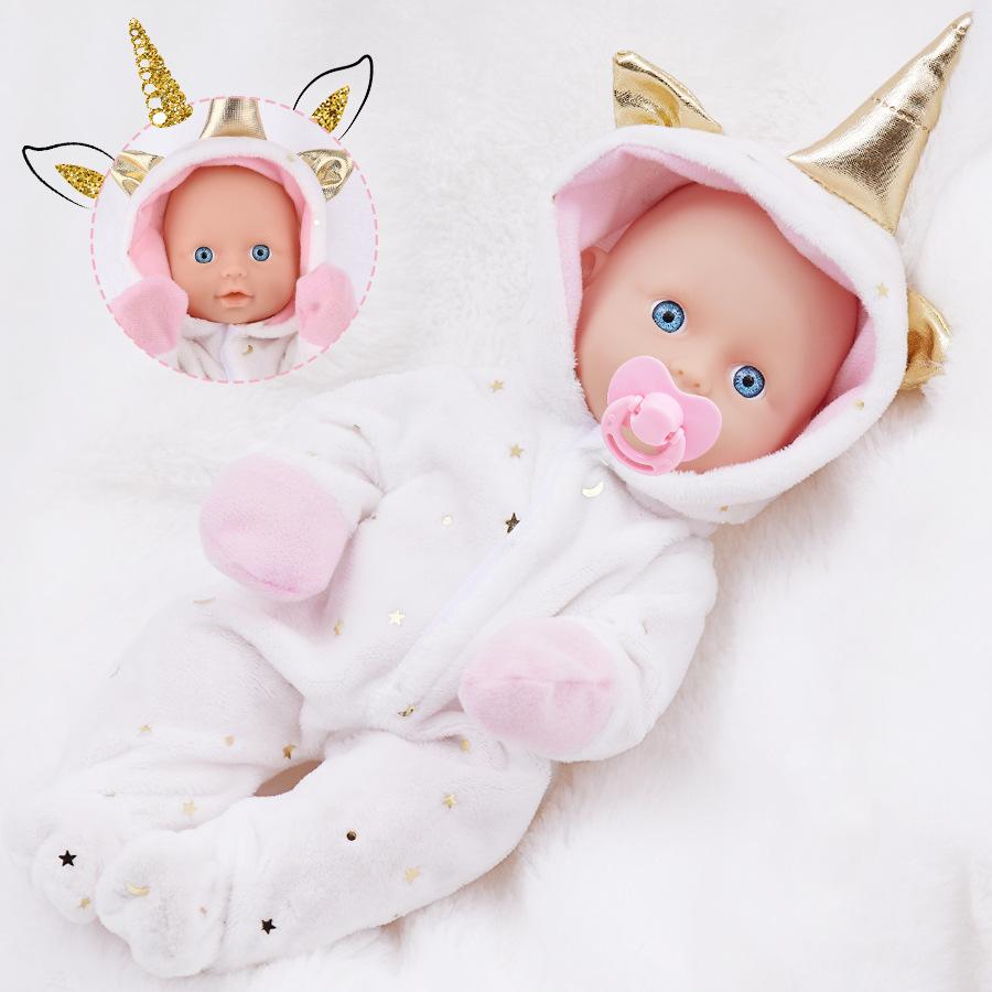 25CM Washable Lifelike Soft Hand-painted Simulation Baby Reborn Doll Children Accompany Play Doll