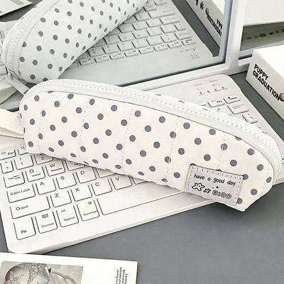 Stippen Design Pennenbak Grote Capaciteit Pennen Etui INS Stijl Schrijfwaren Tas Cadeau