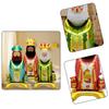 Spanish Three Kings Festival Balloon Orange Face White Face Brown Face King Balloon Candy Donut Balloon