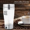 Edelstahl Elektrischer Mixerbecher 400ML Automatischer Kaffeebecher Leiser Rührer Unverziert Stilvoll und Schneeartig Mischbecher für T Kaffee Suppe