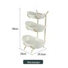 Light Luxury 3-Tier Ceramic Fruit Basket & Dessert Stand