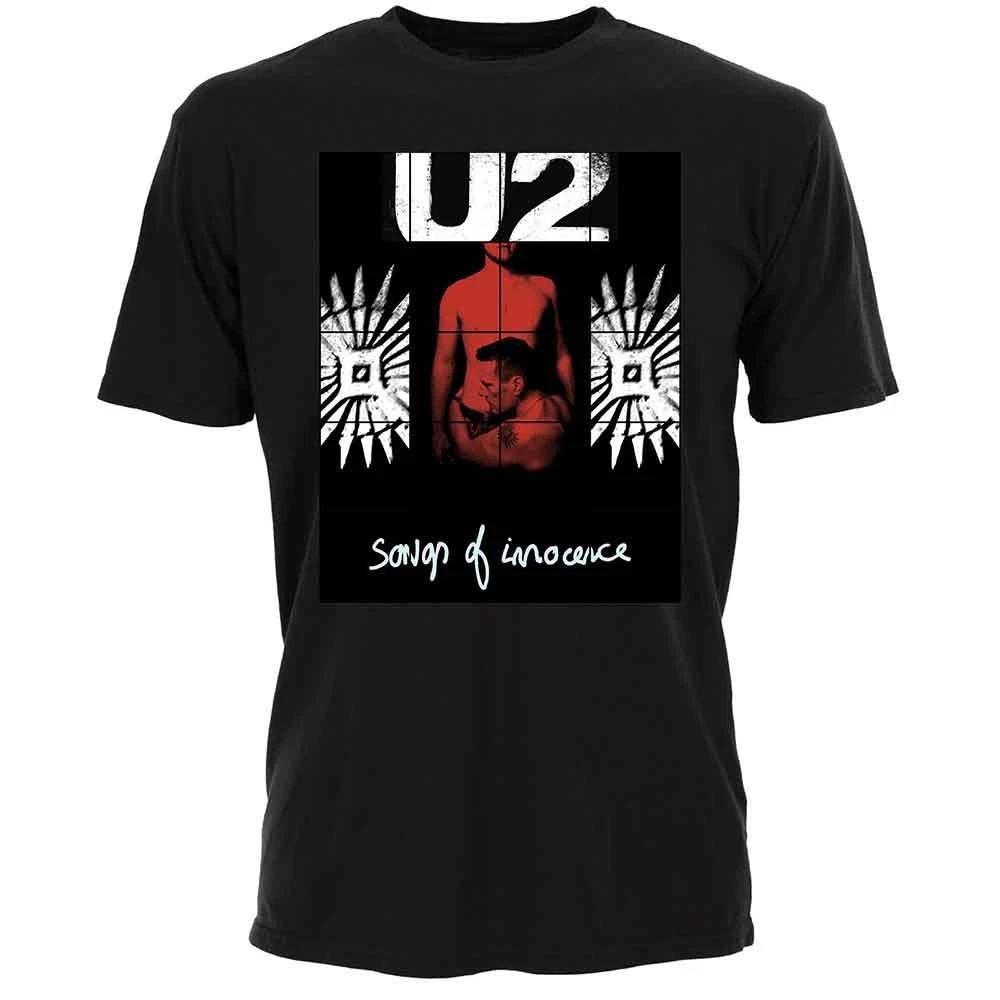 U2 Songs Of Innocence Red Shade Licensed Mens T-Shirt S