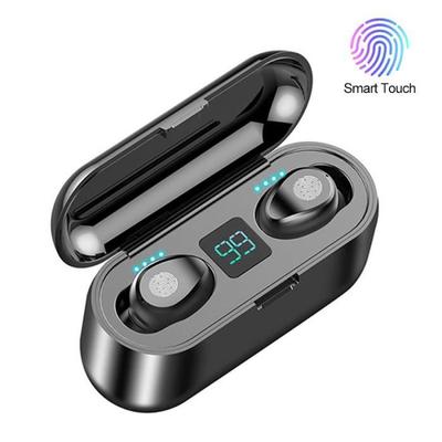 Bluetooth Earphone with Mic, Wireless Bluetooth 5.0 Earpiece with Charging Case - CVC 8.0 Noise Reduction - 100%-0 LCD