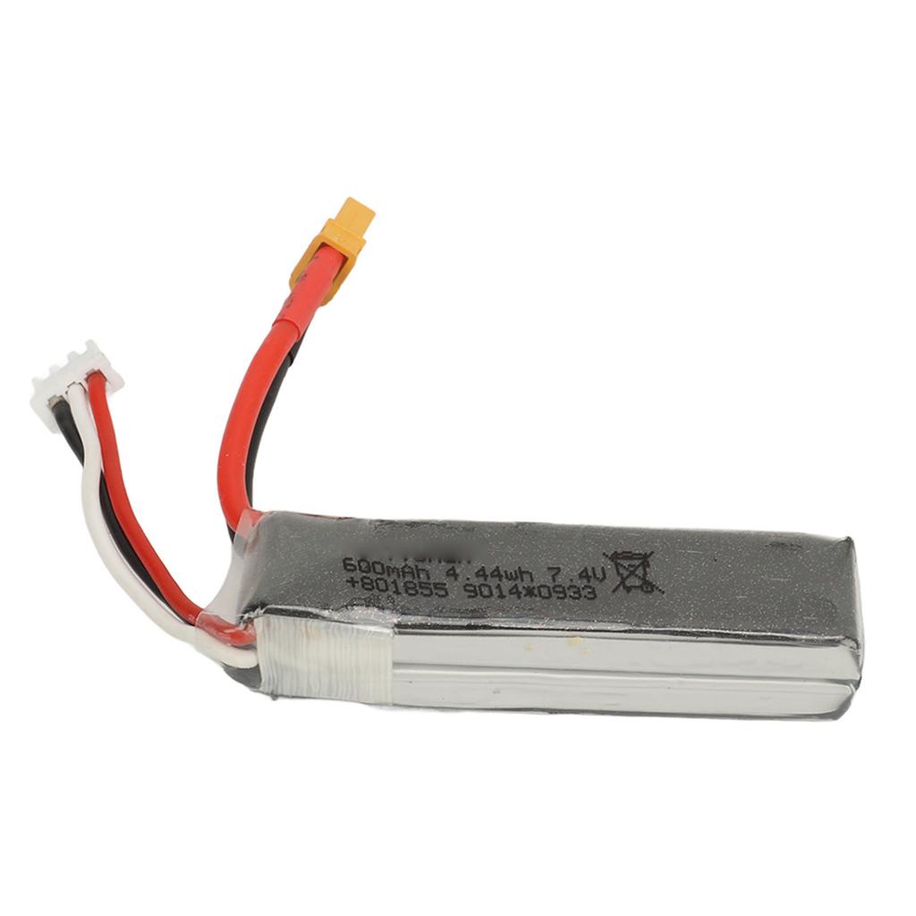 7.4V Lithium Battery Lightweight Portable Stable Multi Protection Battery for WLtoys XK K130 600mAh