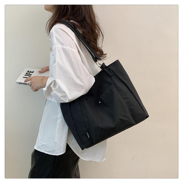 IELGY Work Commuter Bag Large Capacity Tote Bag Literary Student Fashion Shoulder Bag Trendy