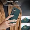 For Samsung Galaxy S24 Case Leather Coated TPU Kickstand Card Holder Phone Cover