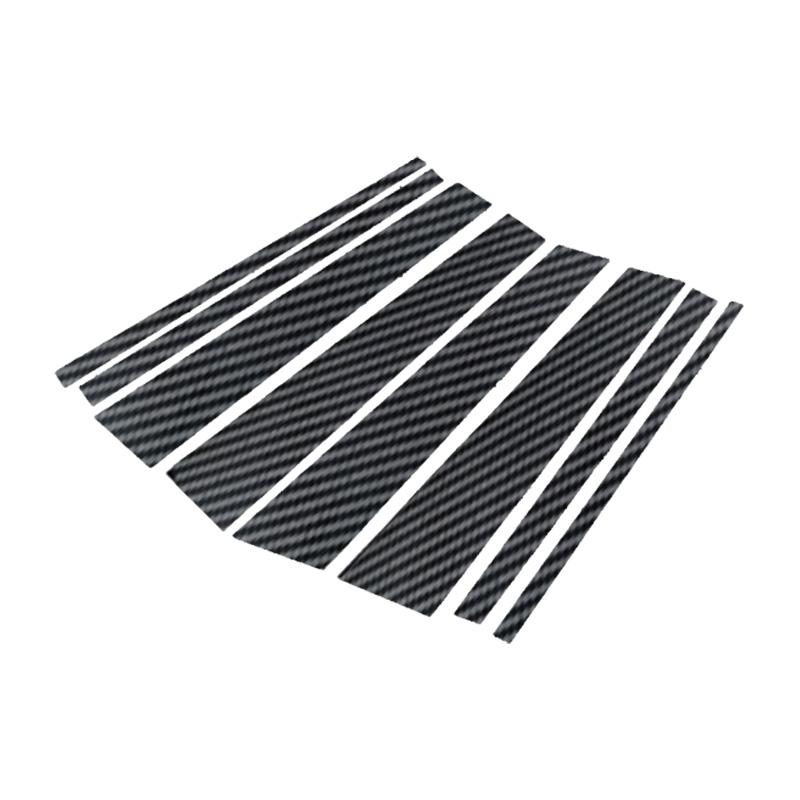 

8 шт. Накладки на средние стойки дверей автомобиля из углеродного волокна, на центральные стойки окон, на стойки B/C, для Toyota Land Cruiser J300 2022-2024