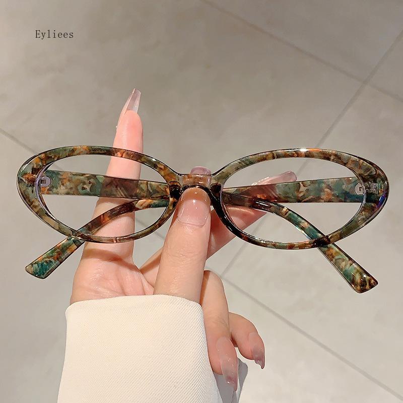 

Vintage Anti Blue Light Optical Small Oval Glasses Women For men Premium Brand Designer Myopia Prescription Eyeglasses Frame