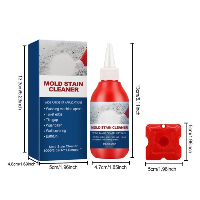 100g Mould Cleaning Liquid Wall Mold Remover Mold Cleaning Bathroom Kitchen Cleaning Effective Mildewy Removal Liquid