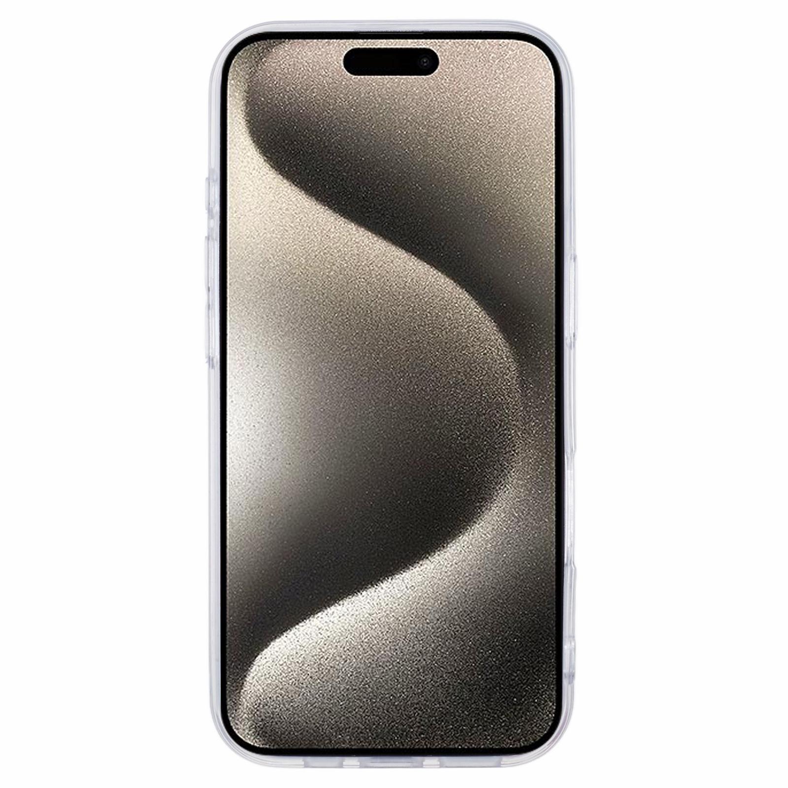

For iPhone 16 Pro Case Glitter Flower Epoxy Shockproof Phone Cover Style D