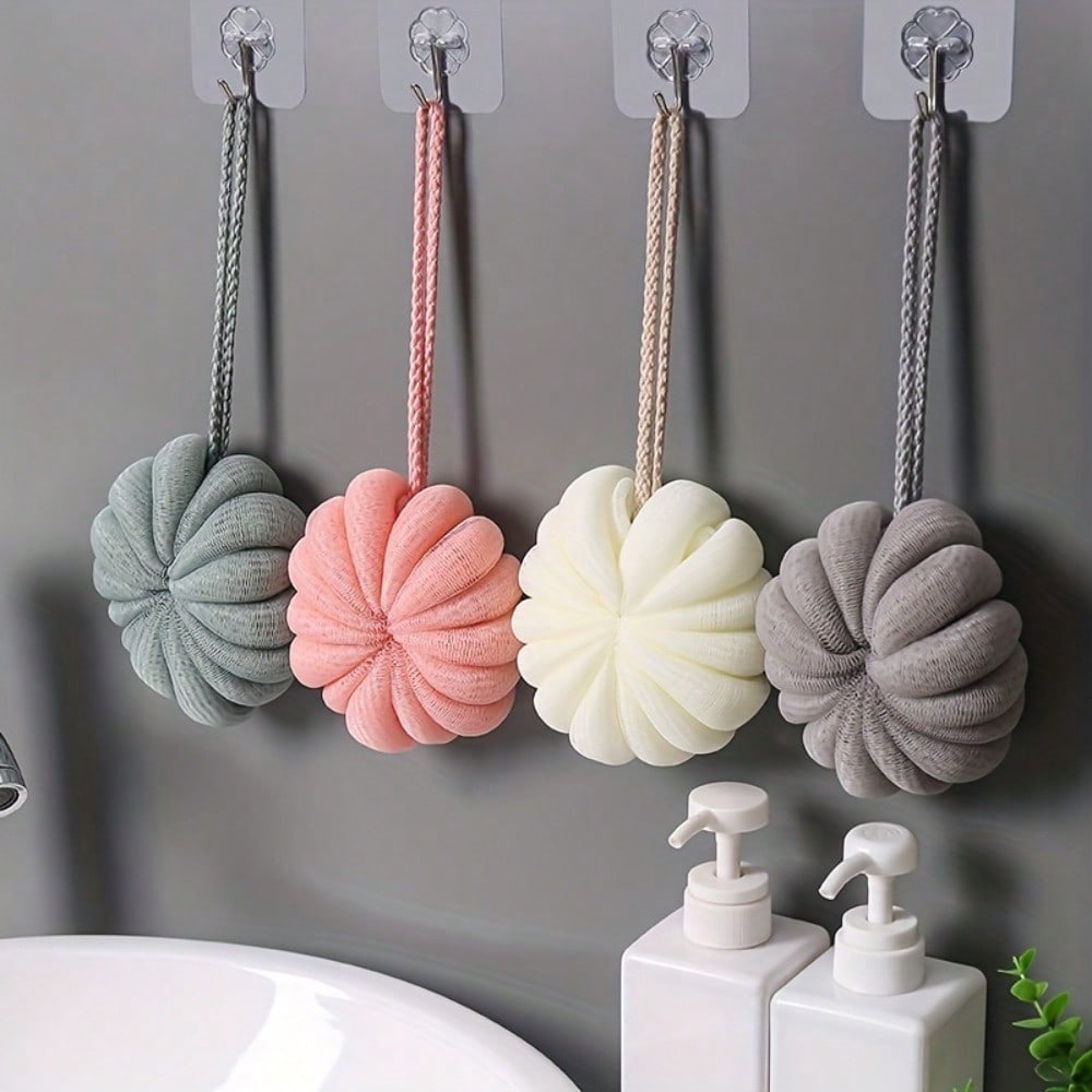 1 pièce Grande Boule de Douche Ultra Douce, Outil de Douche pour Frotter le Dos et Serviette de Bain