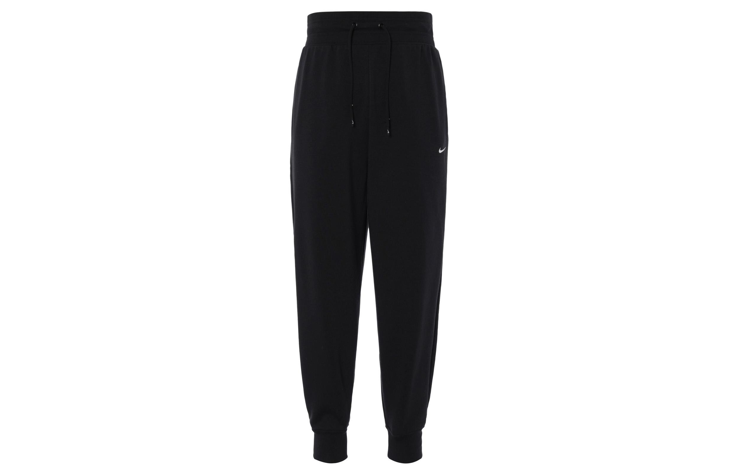 Nike Dri-FIT One Women s High-Waisted 7/8 French Terry Joggers Black FB5435-010 S
