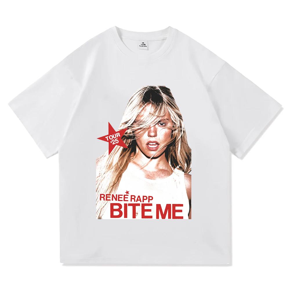 Pink Tour Tee Reneé Rapp Gift for Women and Unisex Unisex T-shirts Comfort Cotton O-neck Short Sleeve Clothes Aesthetic Casual Tops