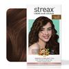 Streax Crème Permanente Haarfarbe - 5.4 Walnussbraun Haarfarbe - 120 ml, 100% Grauabdeckung, Langanhaltende Haarfarbe für Frauen