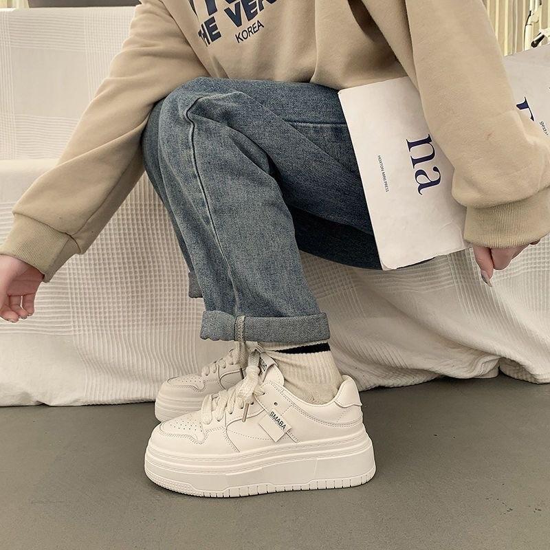 Little white shoes women's new versatile women's shoes autumn breathable thick-soled casual board shoes women's sports shoes