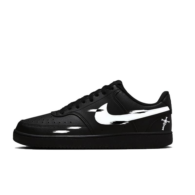

Nike Court Vision Synthetic Leather Slip Resistant Cushioning Abrasion Resistant Low top Skateboard Shoes Men s DH2987-002(Team1276) 42