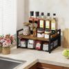 Tea Bag Organizer Rustic Vintage Anti-Slip Teabag Container Tea Drawer Organizer for Counter Home Dorm Living Room Meditation