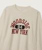CHAMPION Reverse Weave Loose Fit Graphic Sweatshirt Oatmeal