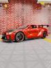 ABE4 1:32 Simulation Nissan GTR35 Alloy Car Model Doors and Engine Hood, Trunk Can Be Opened Has Simulated Sound and Lighting