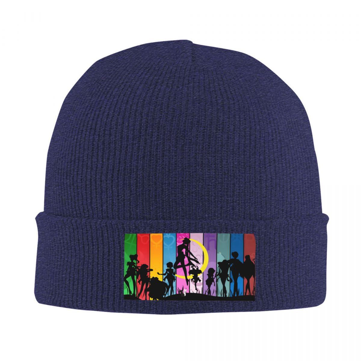 

Custom Sailors Moon Anime Unisexga Skullies Beanies Caps Unisex Fashion Winter Warm Knitting Hat Adult Usagi Tsukino Bonnet Hats One Size