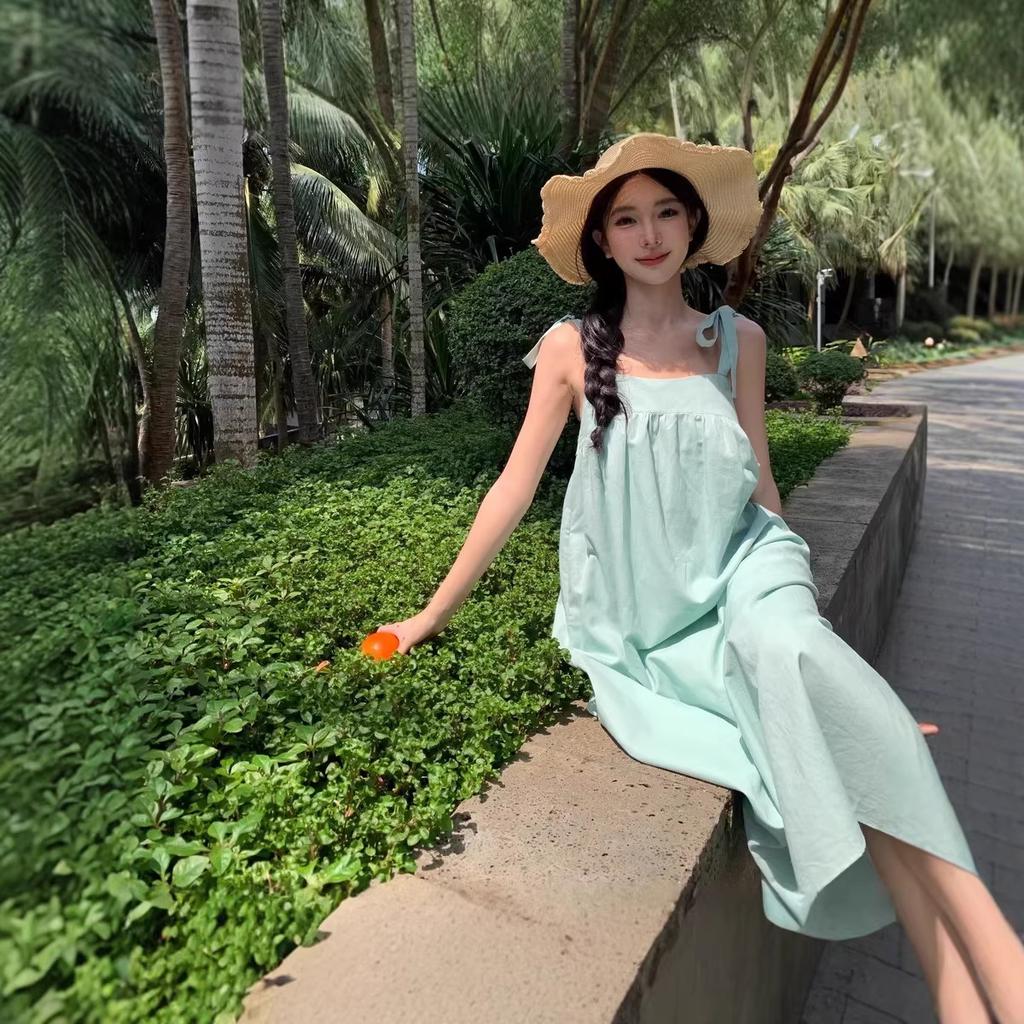 New product suspender dress women's skirt summer thin temperament casual beach dress