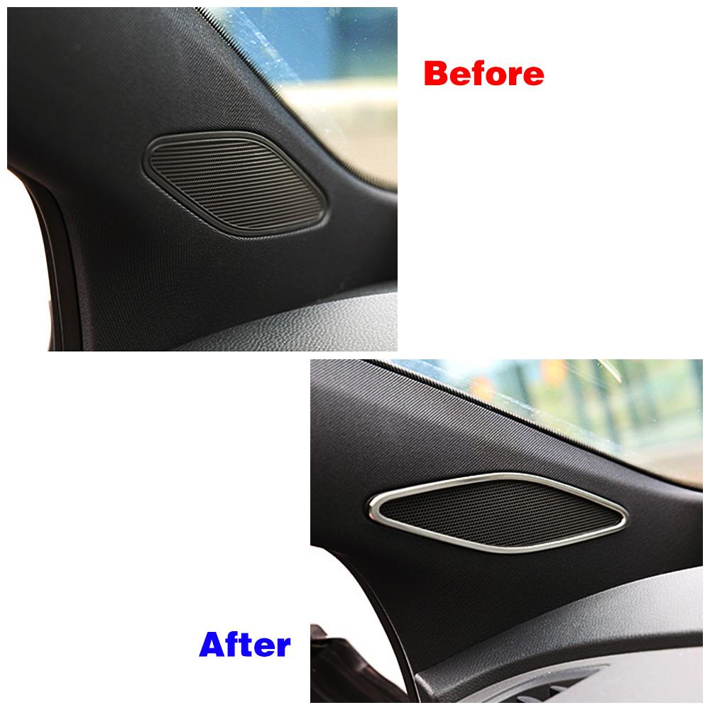 For Volkswagen VW ID.4 ID4 2024 2024 2024 Car A Pillar Audio Speaker Cover Frame Trim Interior Decorate Accessory Refit Sticker