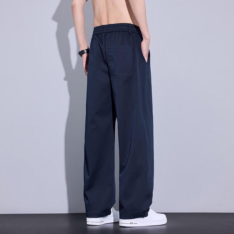 MEDE Men's Casual Draped Wide-Leg Pants