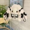 Drawstring Bow Tie Rabbit Shoulder Bag Backpack For Casual Outings Gift Cute
