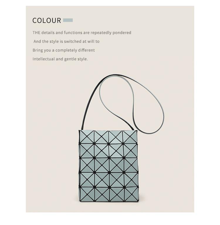 2024 Geometric Rhombus Mini Tote & Shoulder Messenger Bag