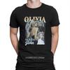 Lustige Australische Pop-Sängerin Unisex T-Shirts Herren O-Ausschnitt Baumwoll-T-Shirt Olivia Newton John Kurzarm-T-Shirt Original Kleidung