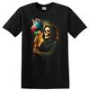 Skeleton Holding Unicorn Pinata T Shirt Funny Halloween Costume Tee