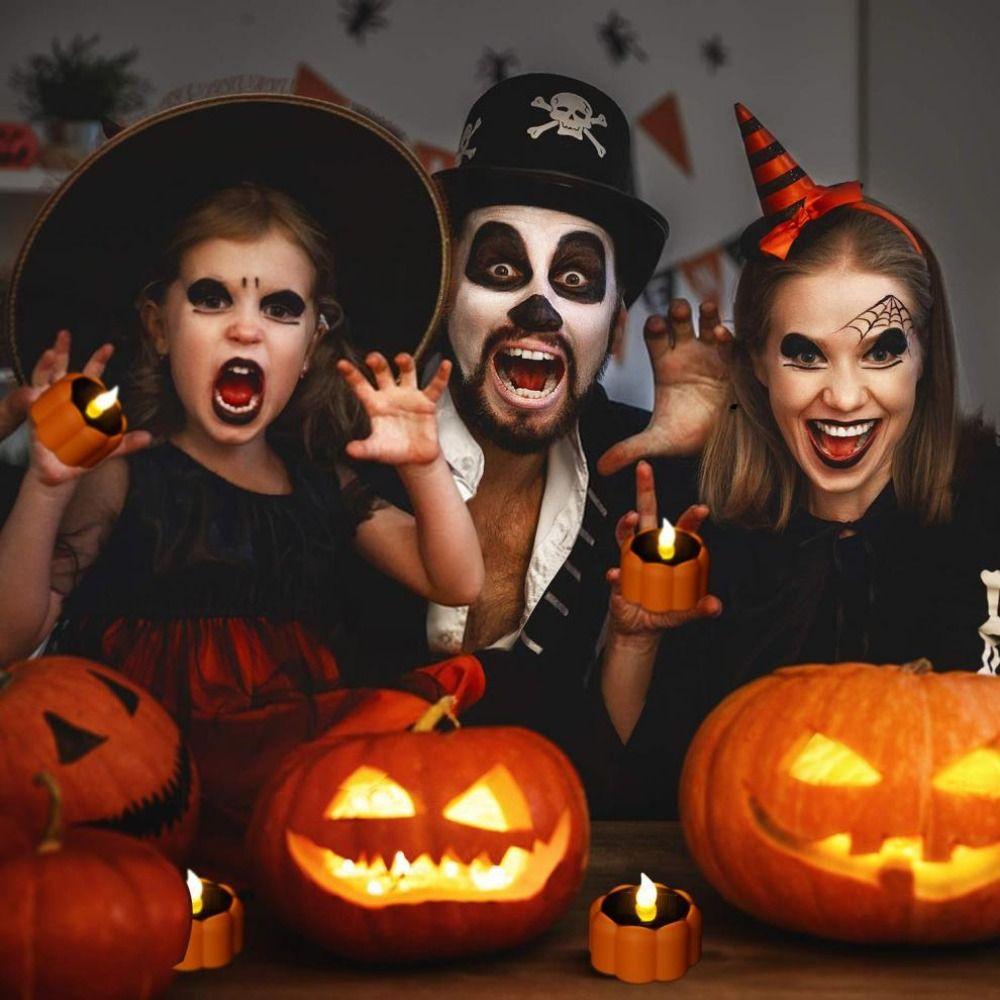 6pcs Waterproof Solar Tea Lights Simulation Flameless Romantic Terrace Lamp Warm Light Flickering LED Candle Lamp Holiday Decor