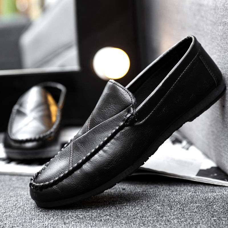 Men's four-season Doudou shoes, low-top shoes, casual Korean version of trendy men's shoes, versatile and one-pedal lazy young men's shoes