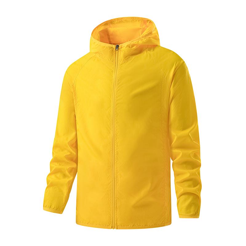 Men's Summer Lightweight Jacket Hooded Casual Jacket Outdoor Windproof Jacket