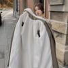New Autumn and Winter Women's Parka Jacket For Women Black Windbreaker Mid-length Lamb Velvet Cotton Coat