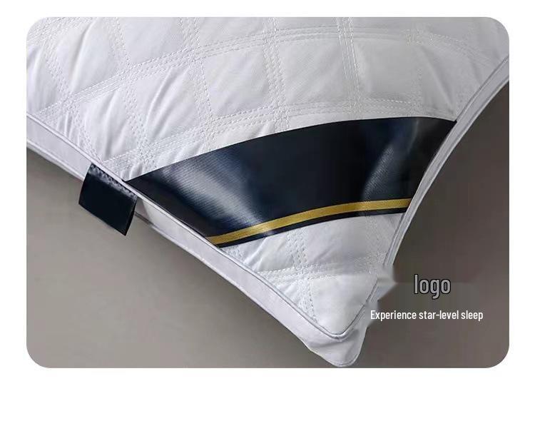 Luxury Five-Star Hotel Neck Protection Pillow - Ultra-Soft Feather Velvet, Perfect for Better Sleep In Dormitories; Resilient and Non-Collapsing.